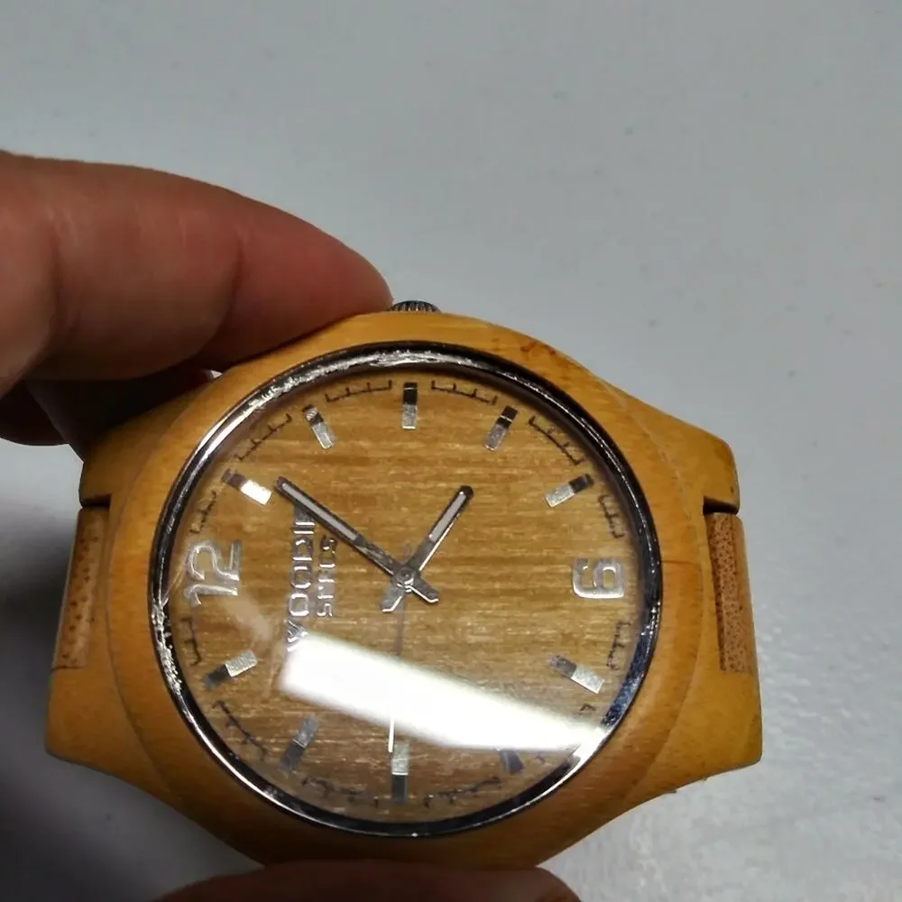 Woodie Specs Light Wooden Analog Watch Unisex
